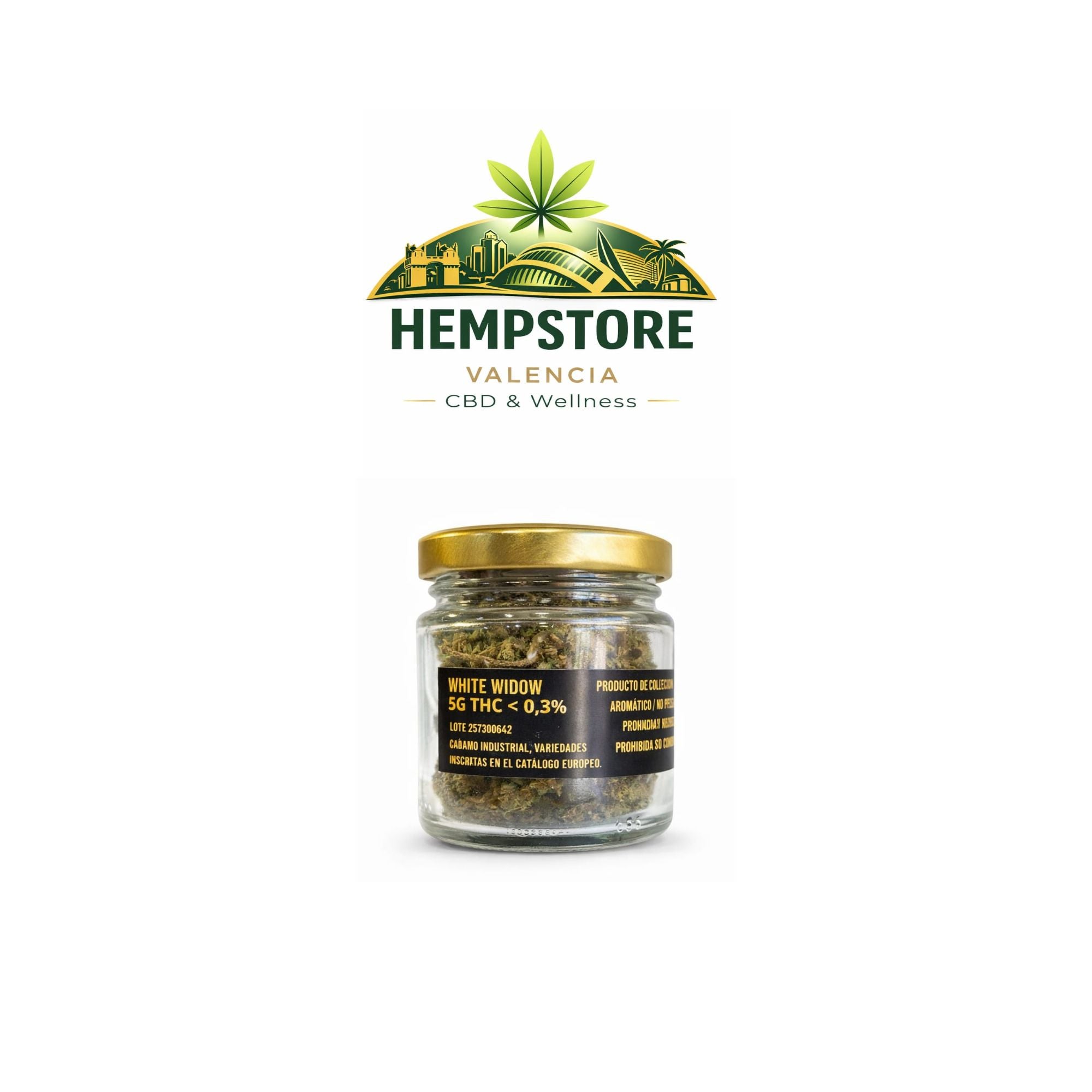 White Widow CBD Invernadero Premium – Flor CBD Valencia | Hemp Store Valencia CBD